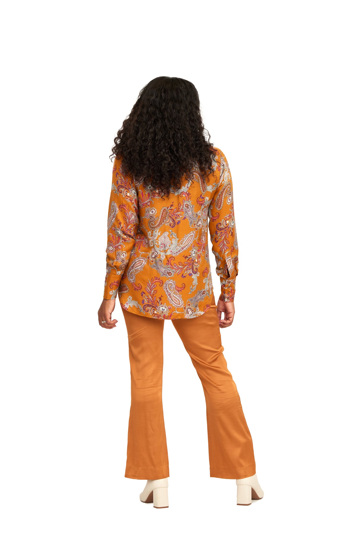 The Claiborne Blouse in Paisley Viscose Silk