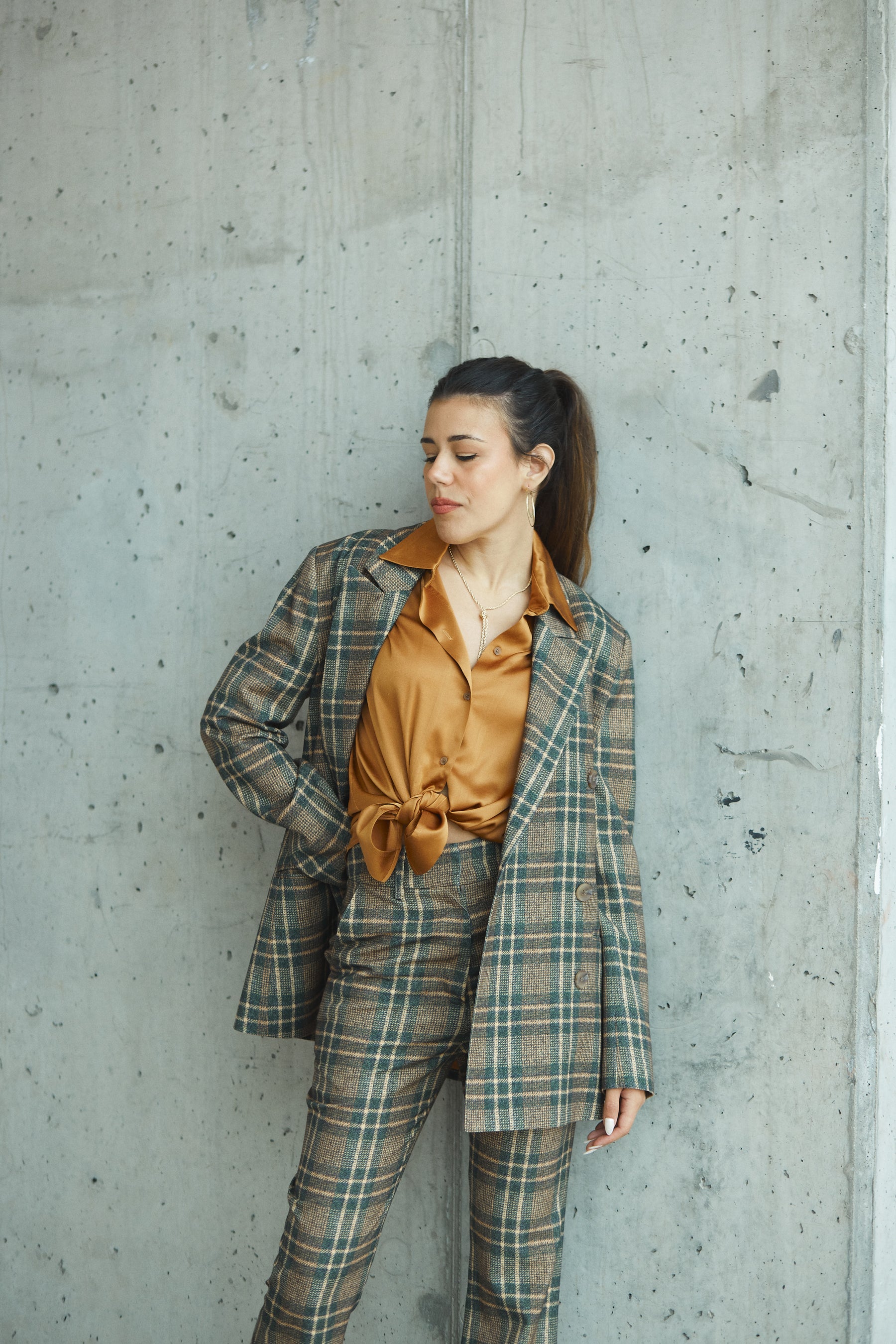 The Knox Blazer in Wool Plaid