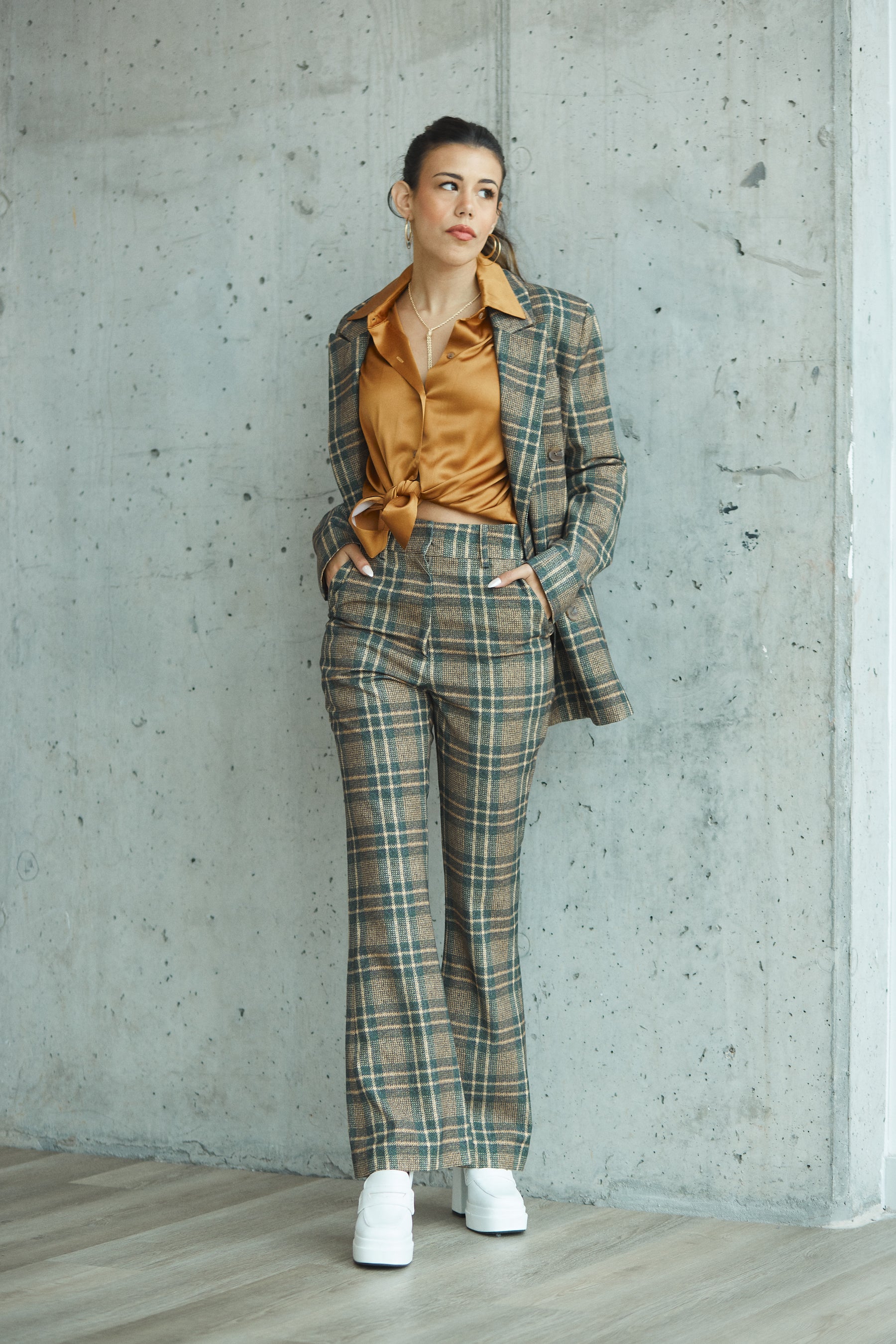The Knox Pant in Wool Plaid