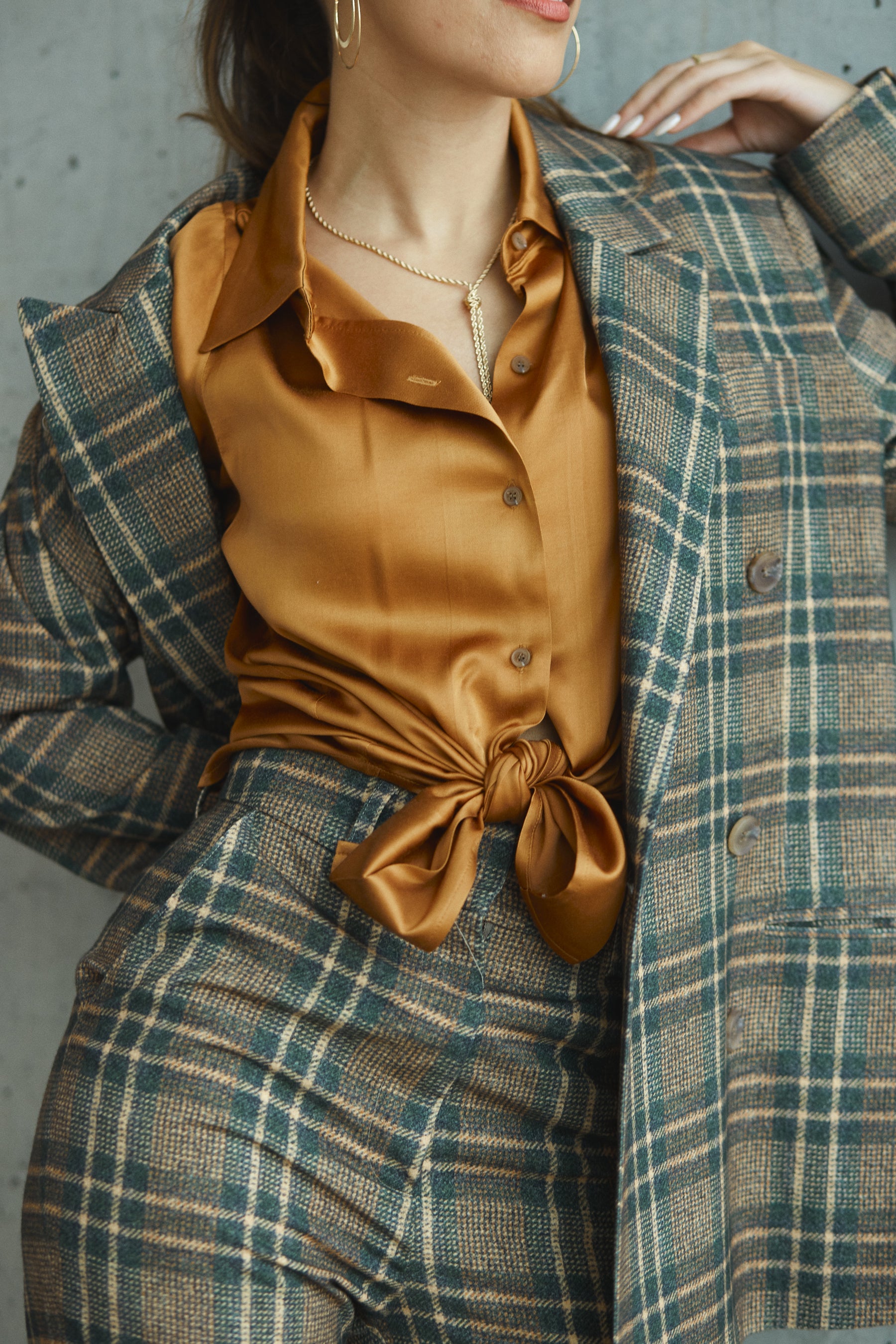 The Knox Blazer in Wool Plaid