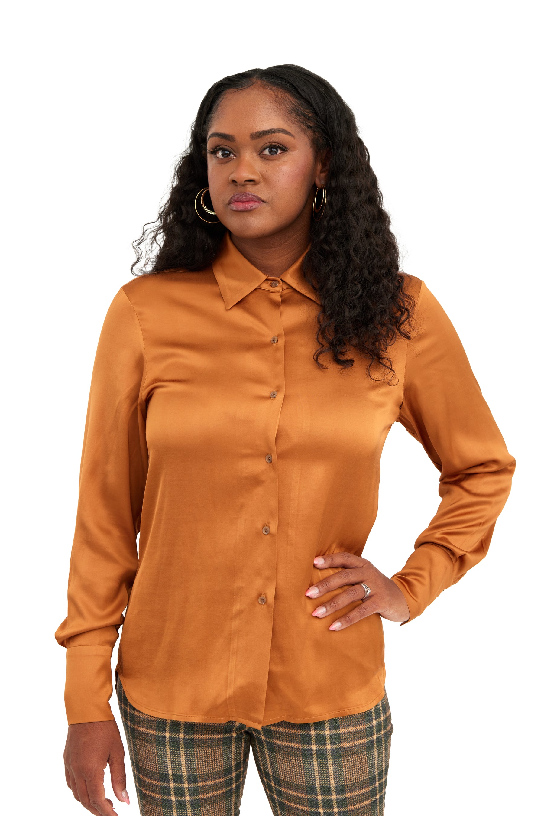 The Knox Blouse in Viscose Charmeuse