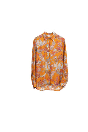 The Claiborne Blouse in Paisley Viscose Silk