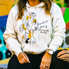 WHITE HOODIE