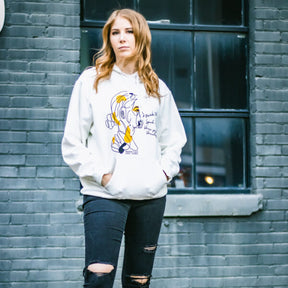 WHITE HOODIE